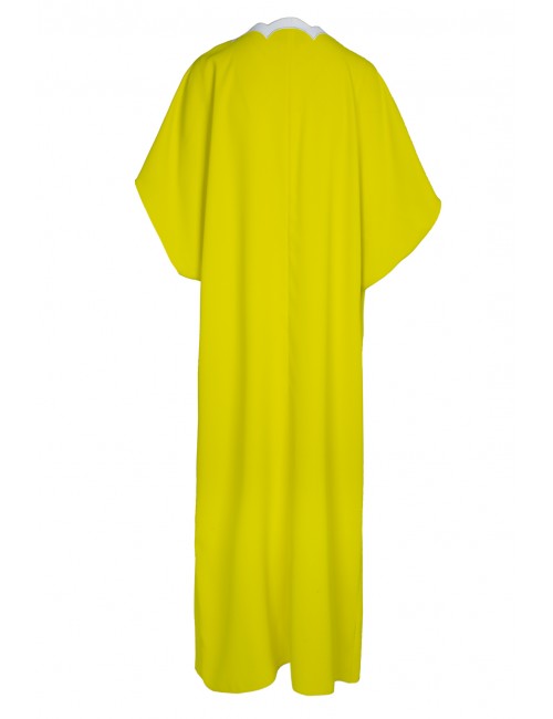 Vestido túnica color lima onda